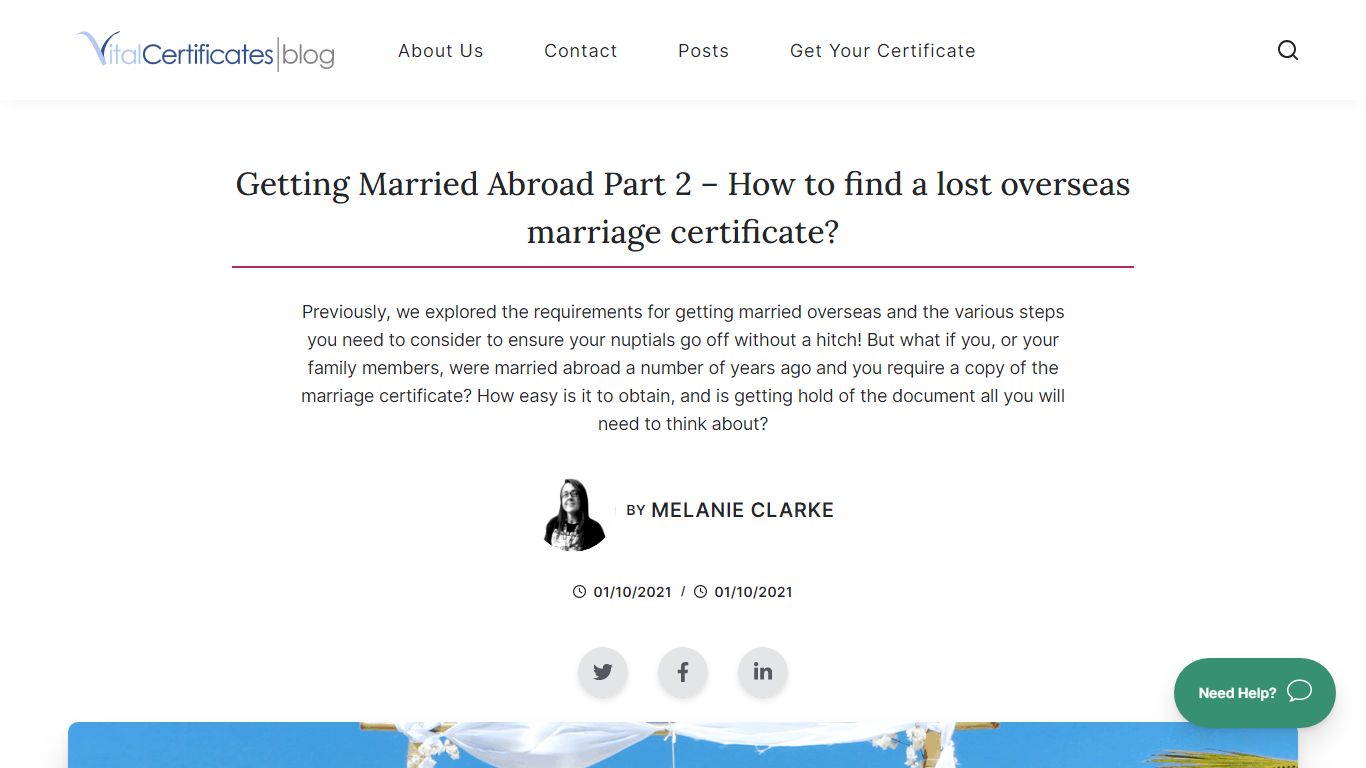 Overseas Marriage Certificate - How can I acquire a copy? | Vital Consular